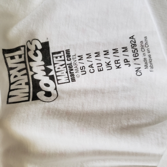Marvel Graphic White Muscle Tank Top - Picture 5 of 7